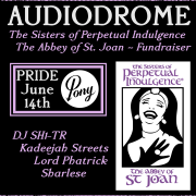 Sisters Pride Audiodrome flyer